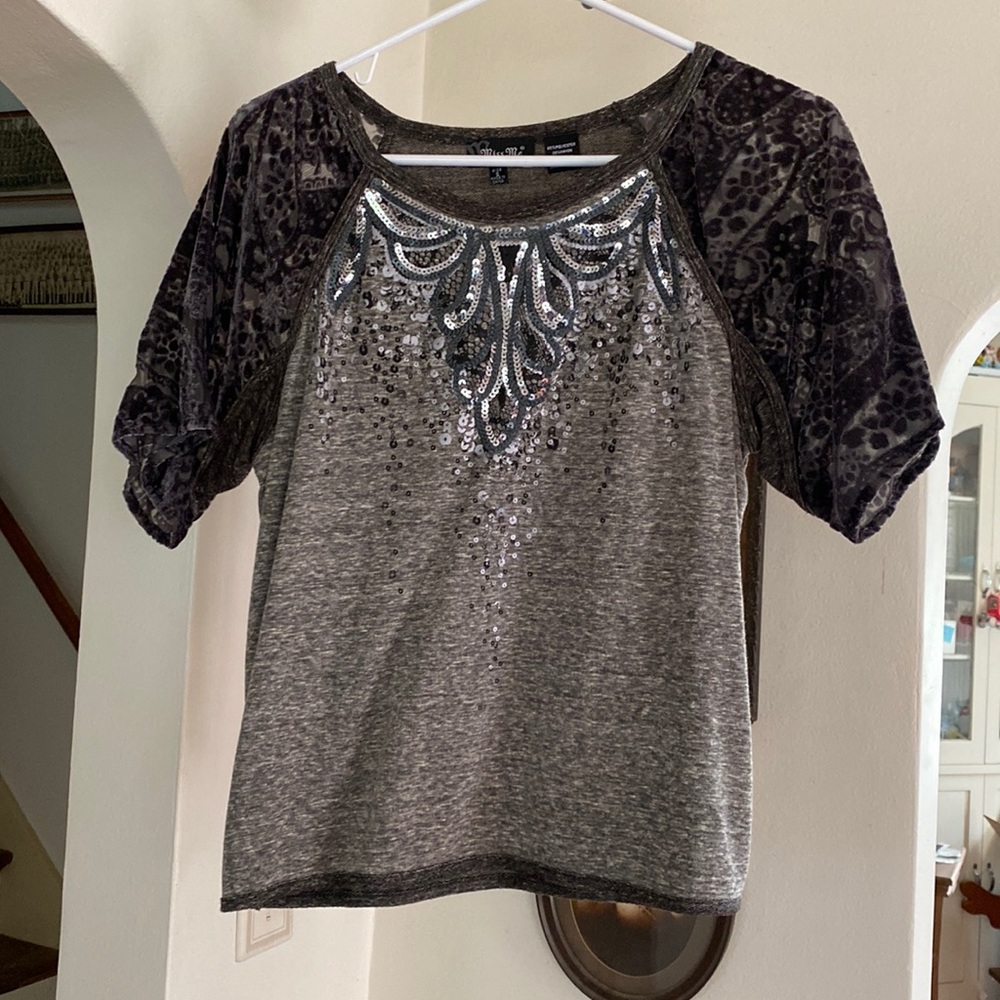 Miss Me sequin top - size small